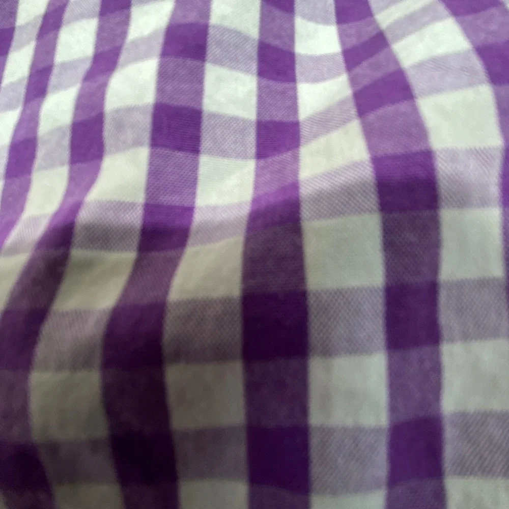 Vineyard Vines Murray Shirt Mens XL Purple White‎ Check Long Sleeve Button Up
